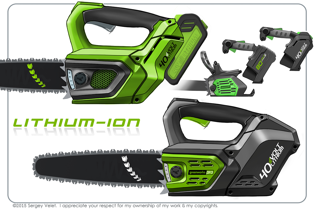 Sergey Velet，lawn mower，lawn，Hand drawn，design sketch，
