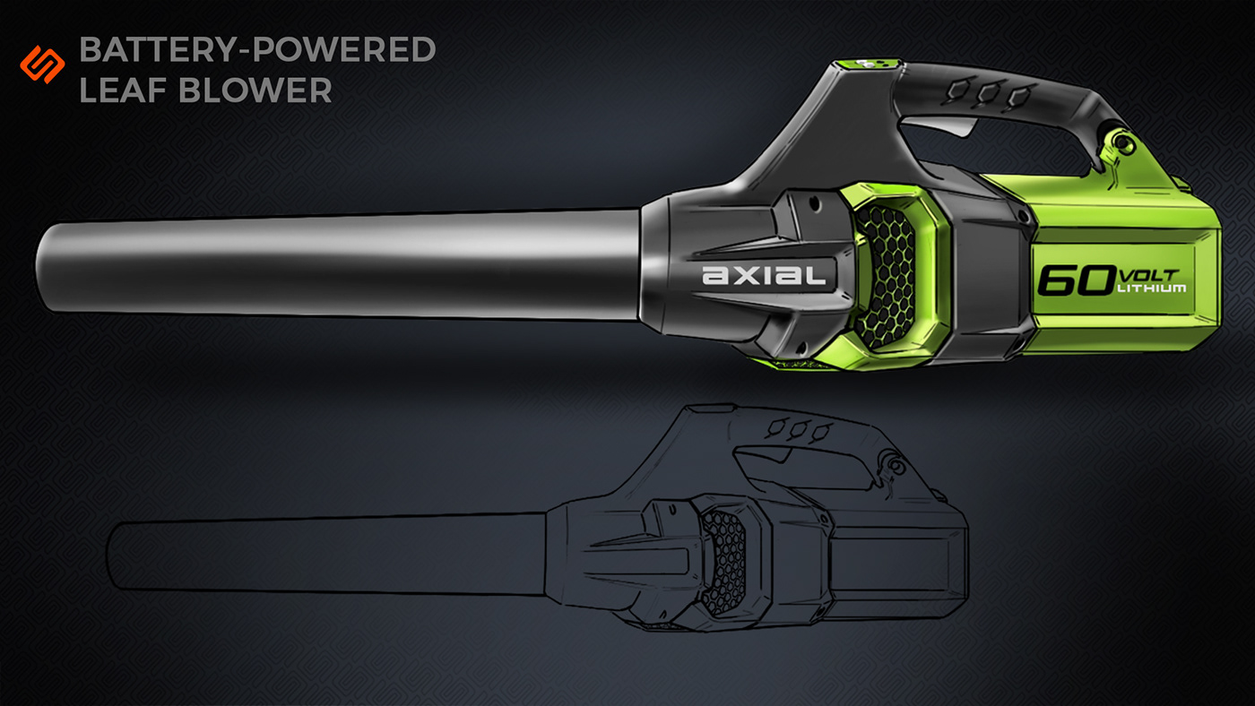 Sergey Velet，lawn mower，lawn，Hand drawn，design sketch，