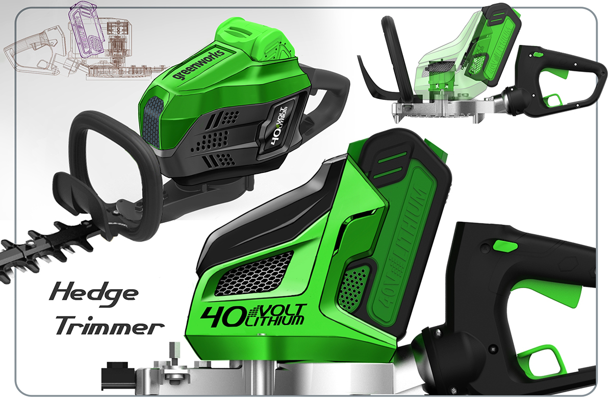 Sergey Velet，lawn mower，lawn，Hand drawn，design sketch，