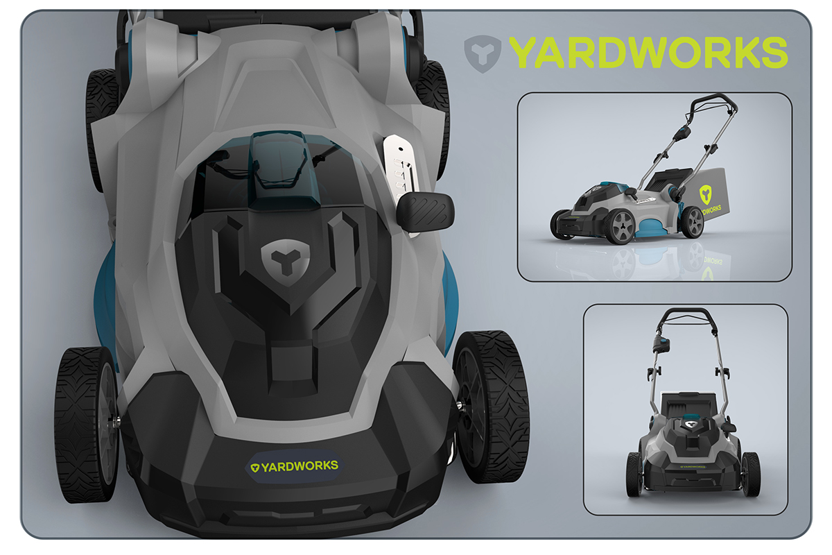 Sergey Velet，lawn mower，lawn，Hand drawn，design sketch，