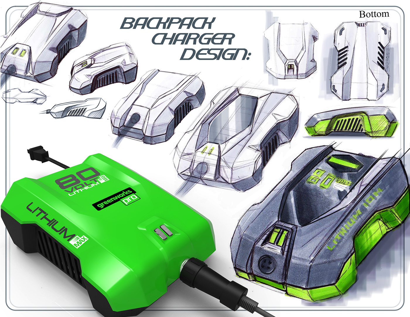 Sergey Velet，lawn mower，lawn，Hand drawn，design sketch，