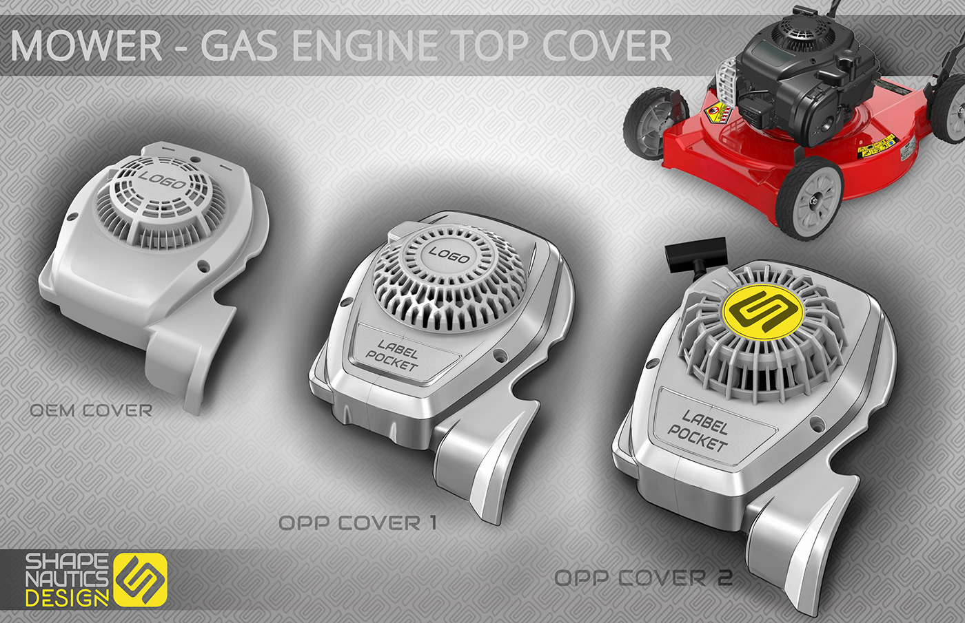 Sergey Velet，lawn mower，lawn，Hand drawn，design sketch，