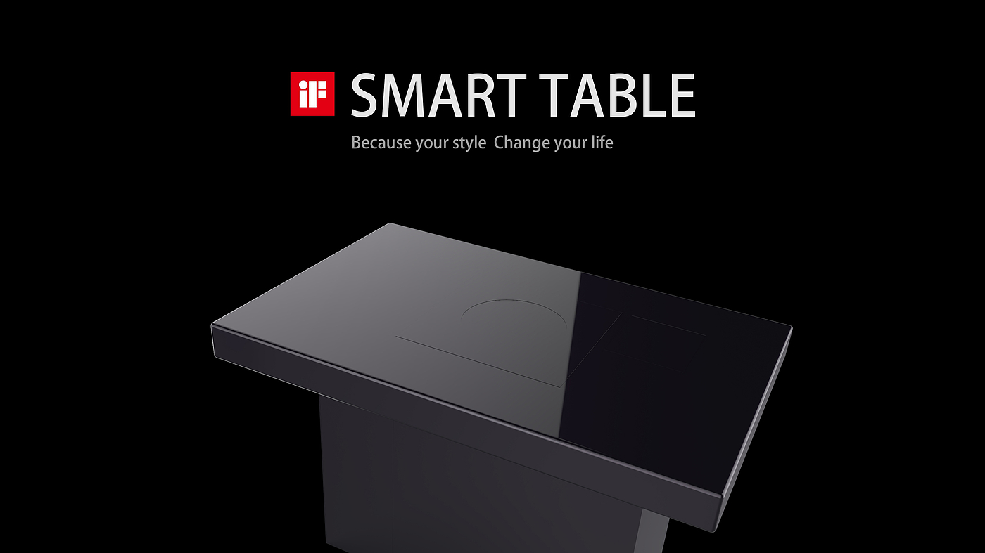 Future smart dining table，