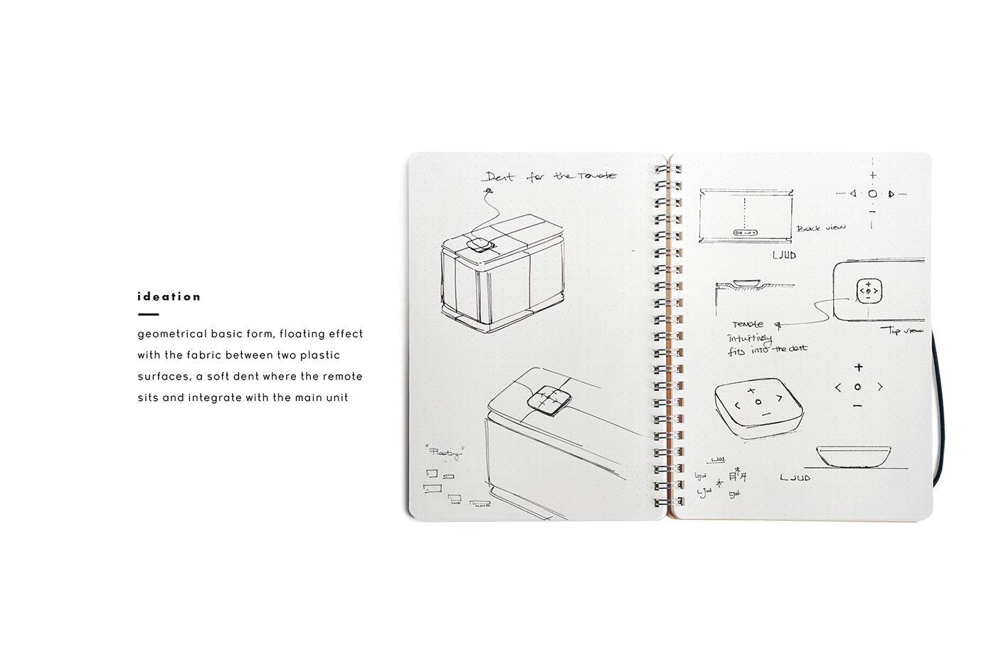 Red dot award，simple style ，Scandinavian style，loudspeaker box，Remote control，