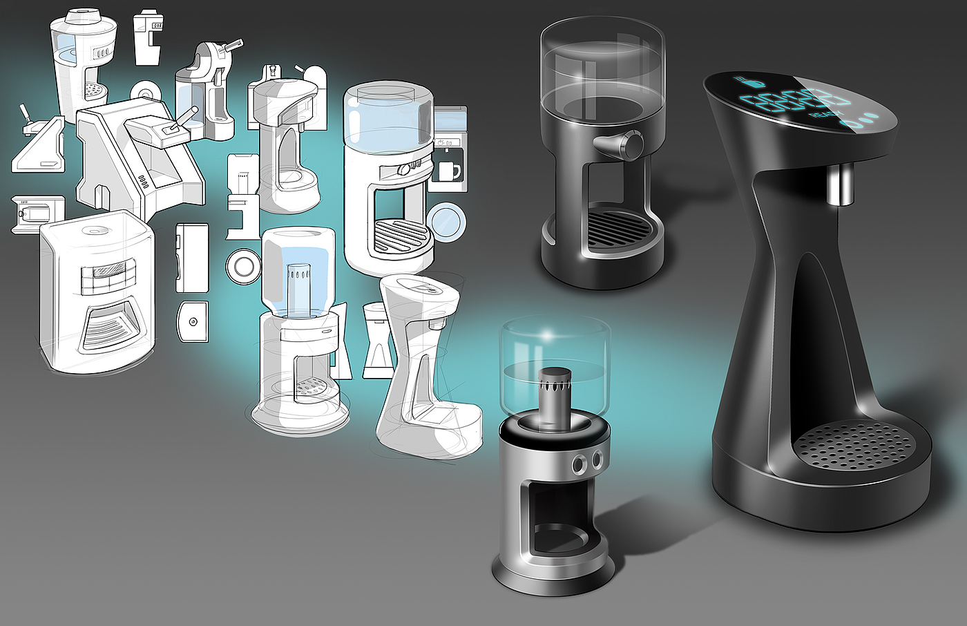 concept，Coffee machine，Interest design，