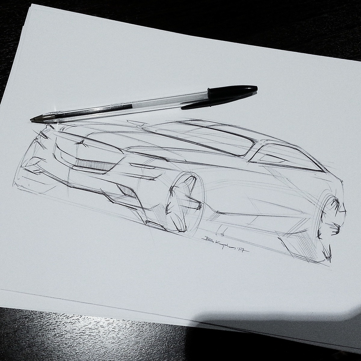 Hand drawn，automobile，Multi graph，