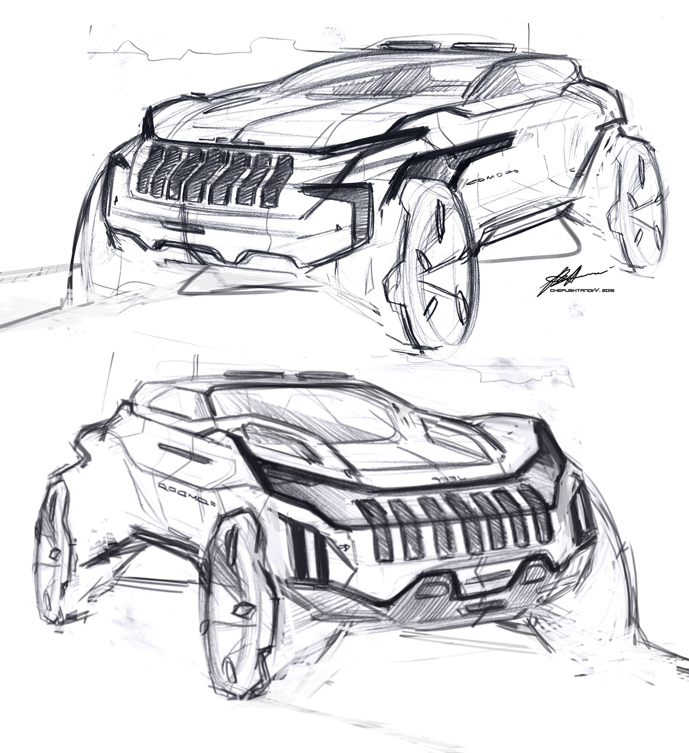 automobile，Hand drawn，aggregate，Multi graph，