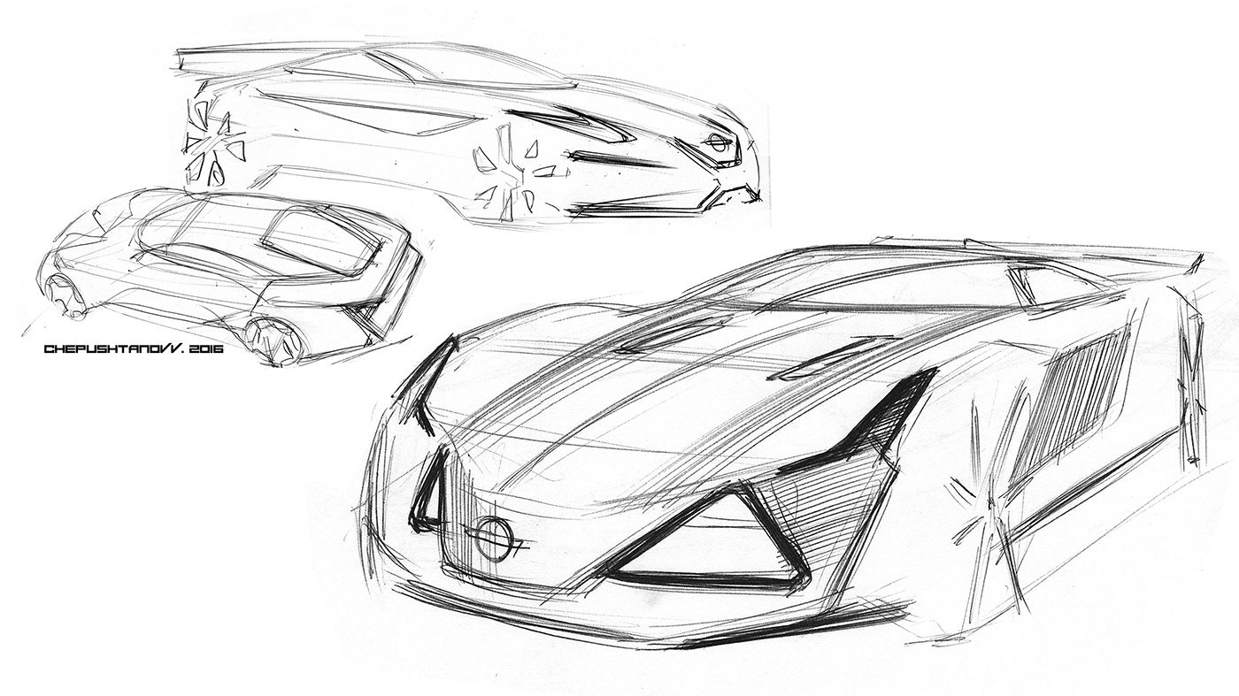 automobile，Hand drawn，aggregate，Multi graph，