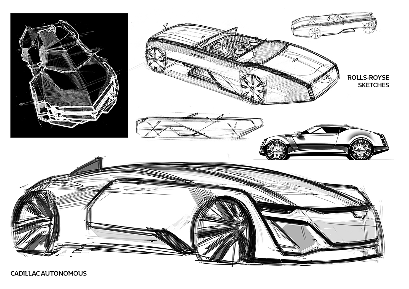 automobile，Hand drawn，aggregate，Multi graph，