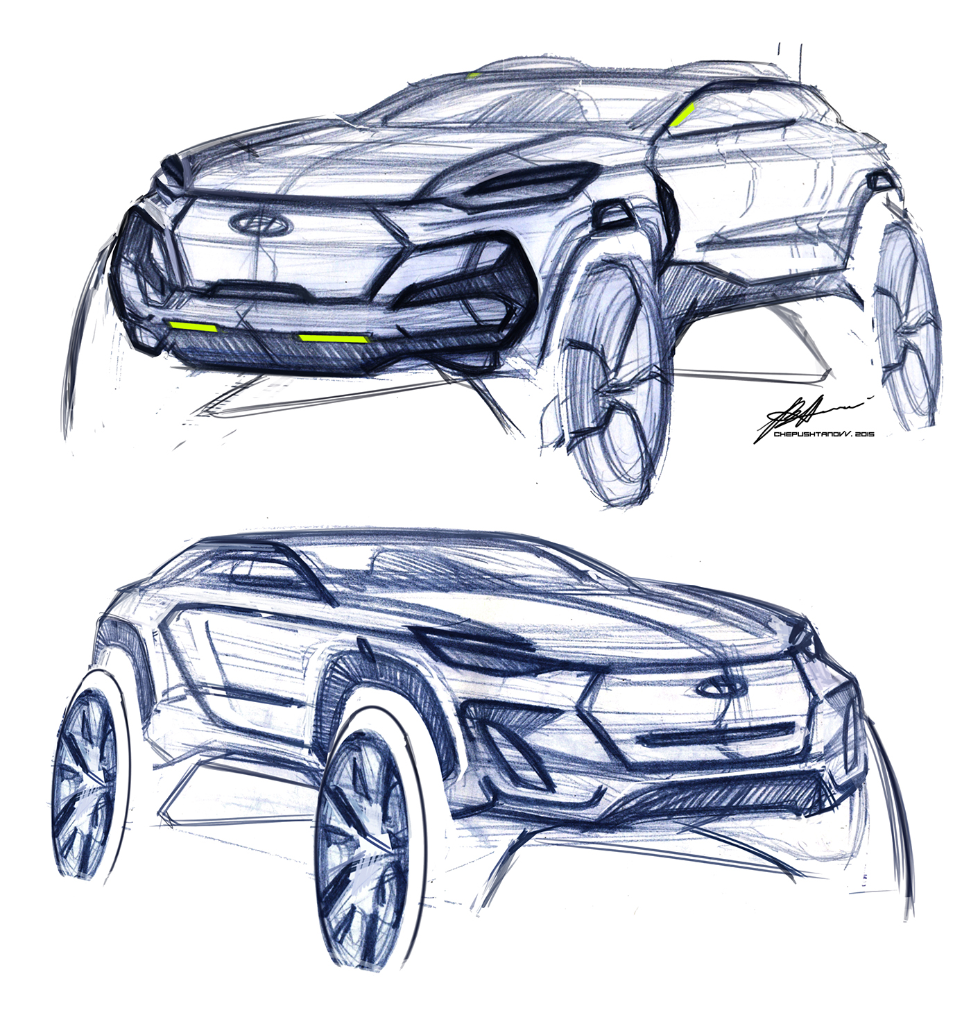 automobile，Hand drawn，aggregate，Multi graph，