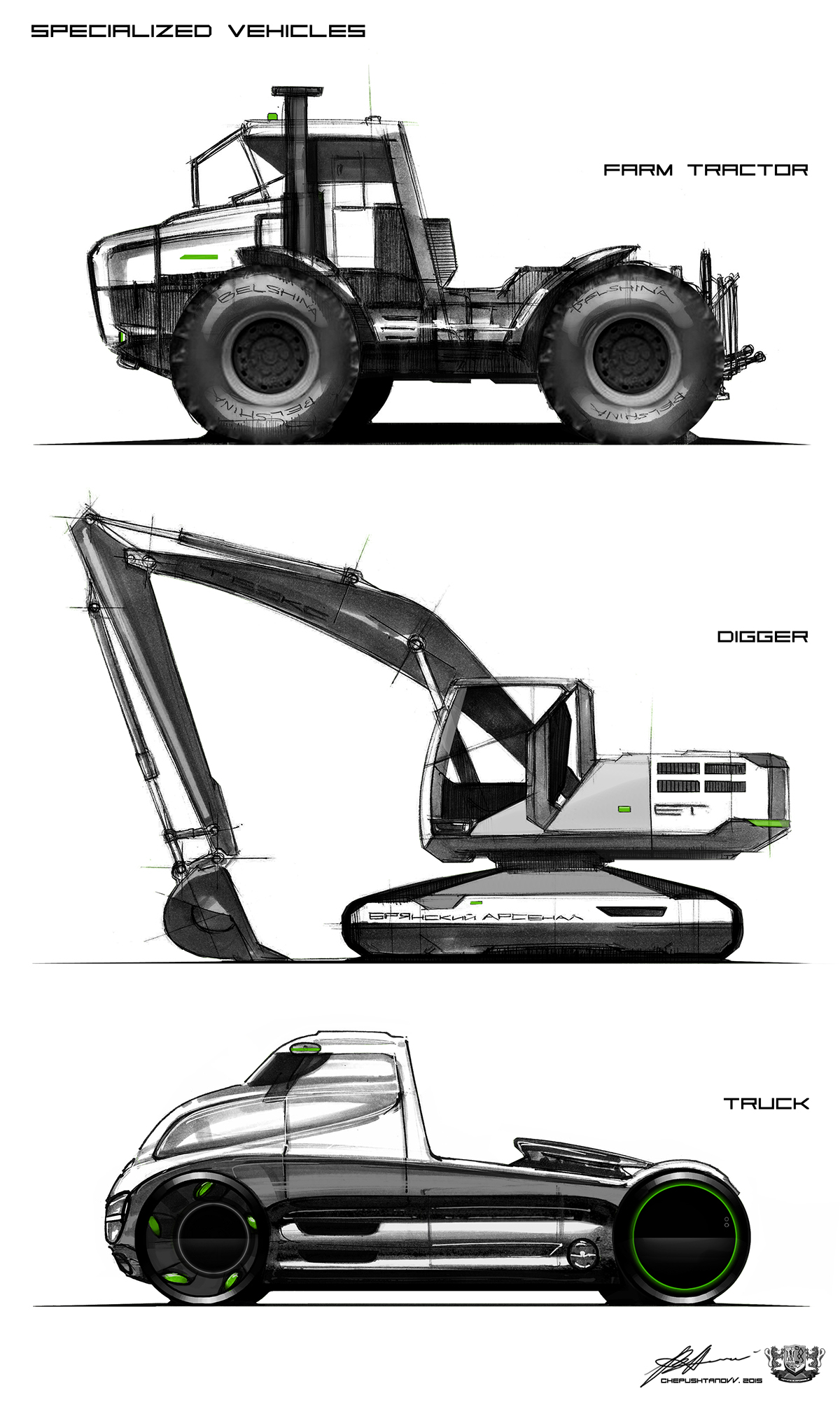 automobile，Hand drawn，aggregate，Multi graph，