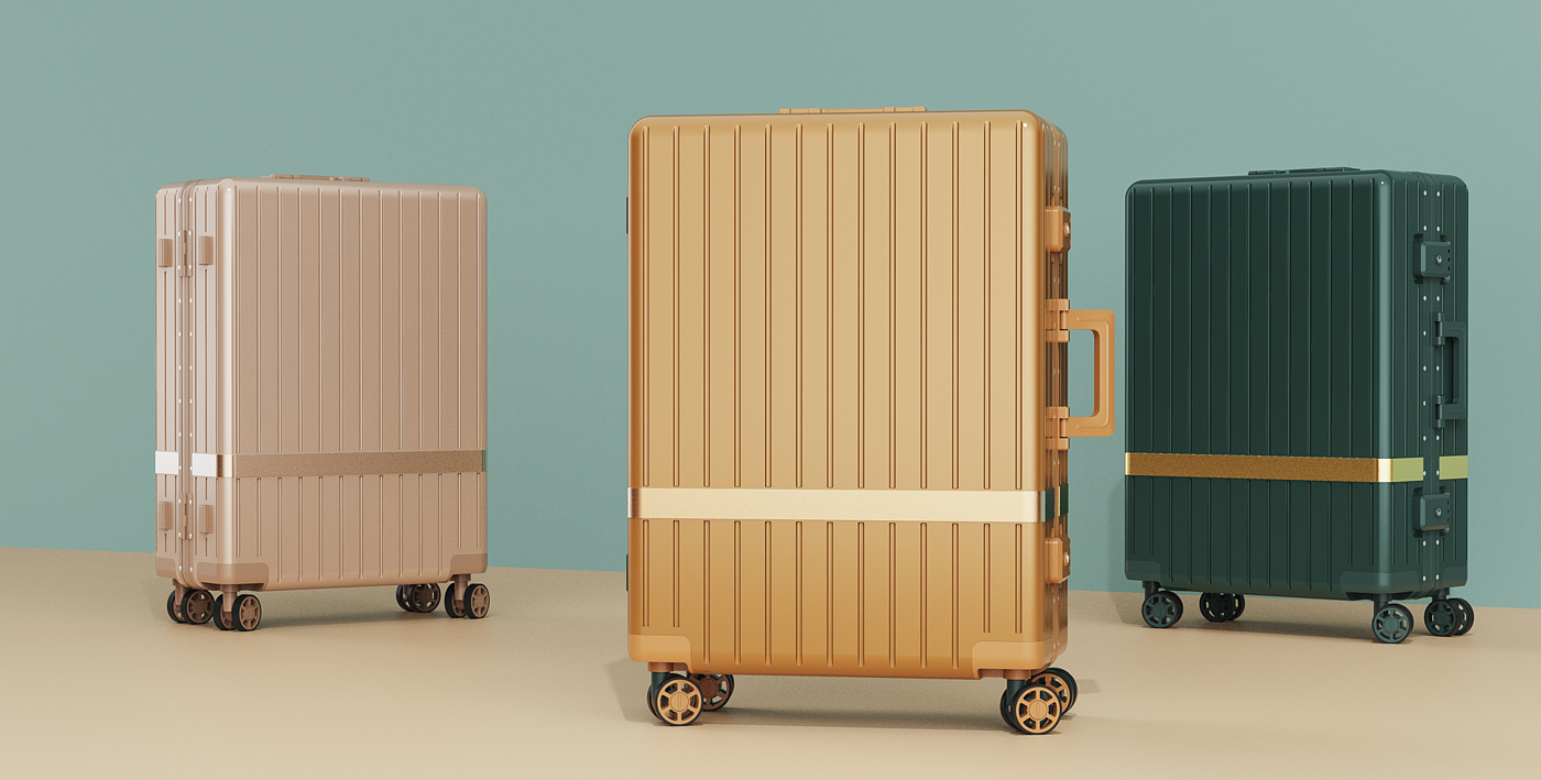 Suitcase design，Modeling design，industrial design，product design，Travel，Creative design，Manufacturing，Net red products，