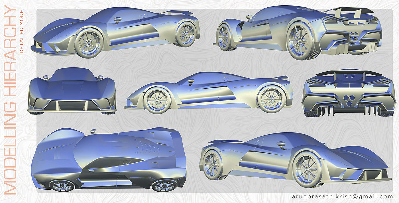 automobile，Design works，sketch，
