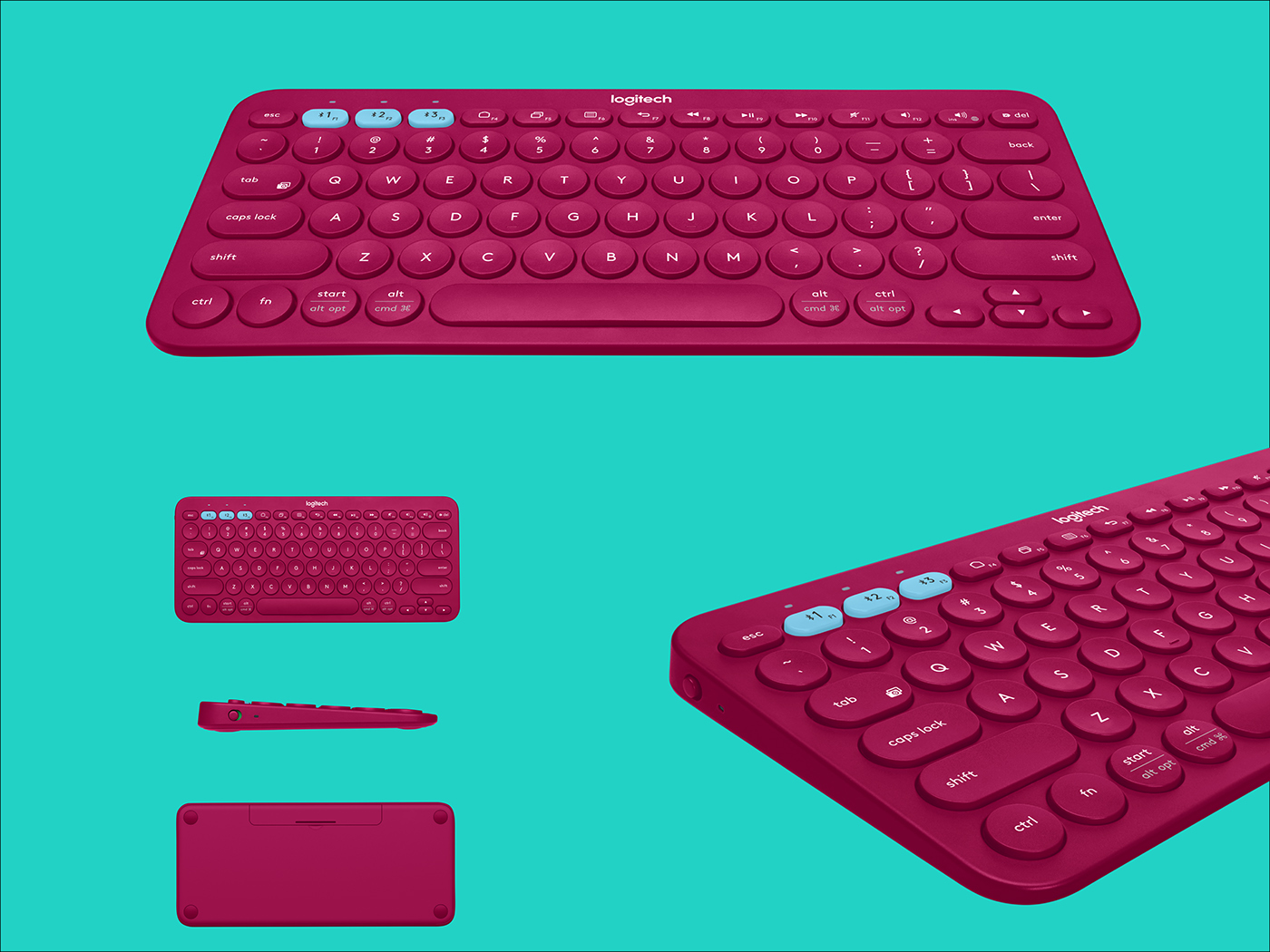 youth，Orange，Rose red，k380，Logitech keyboard，