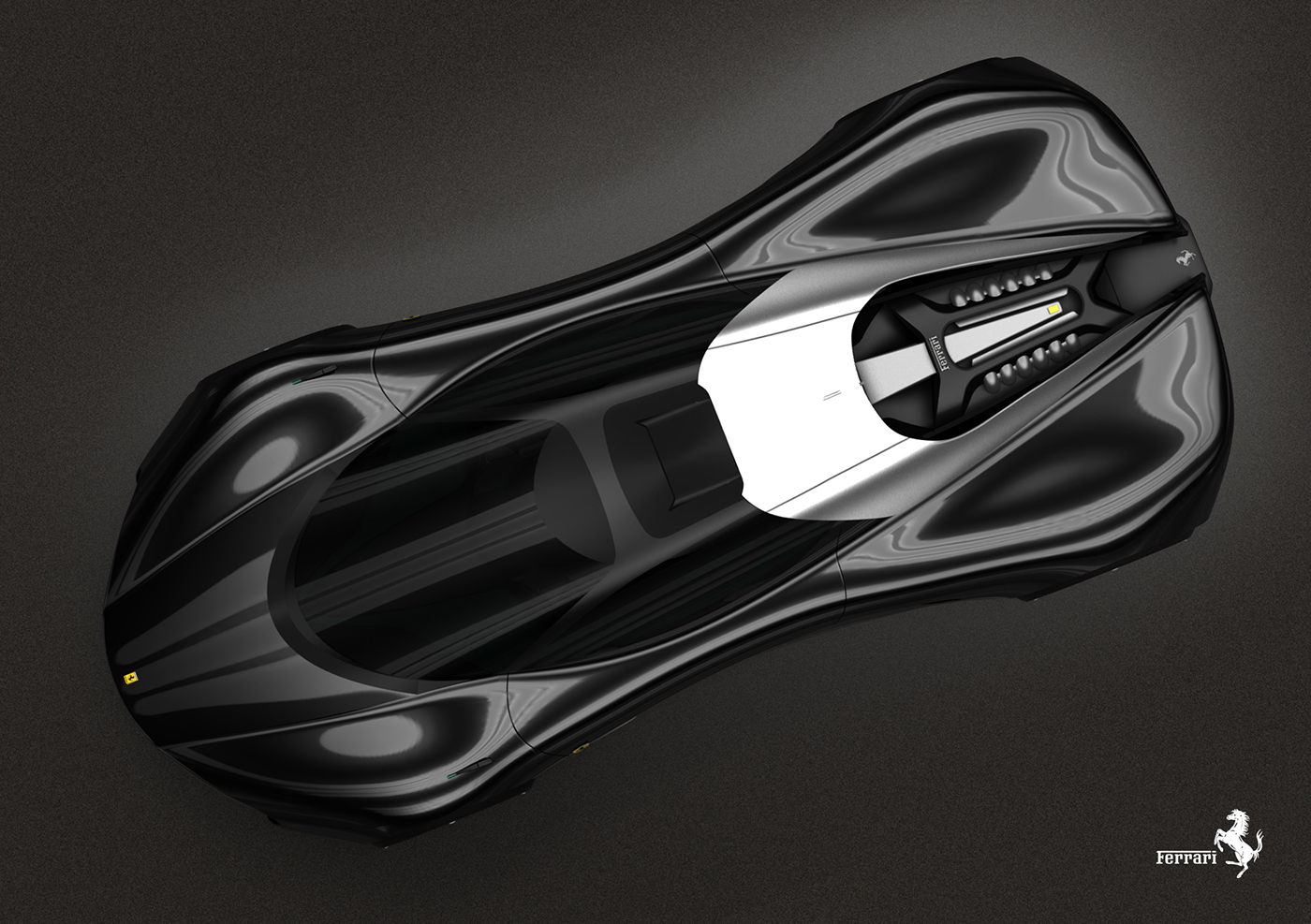 Ferrari，Second place in the design competition，Samir Sadikhov，Xezri super running concept car，
