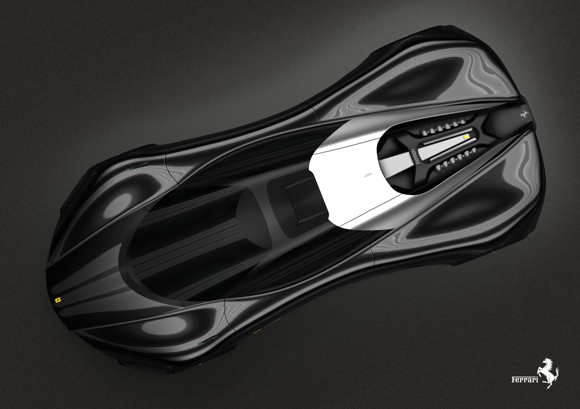 Ferrari，Second place in the design competition，Samir Sadikhov，Xezri super running concept car，