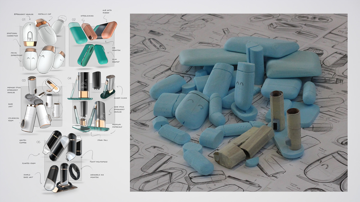 Design，Medicine box，asthma，medical，