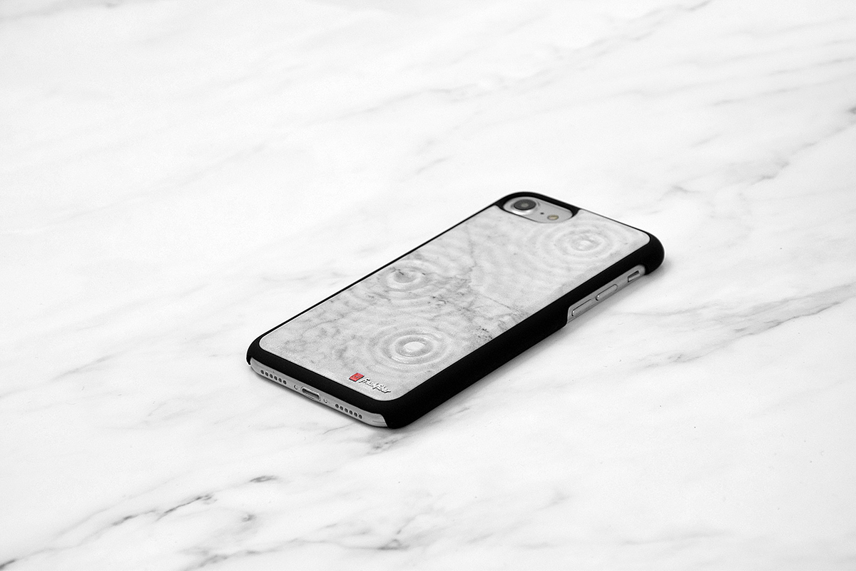 Mobile phone shell，Minimalism，Marble texture，Full color 3D printing，