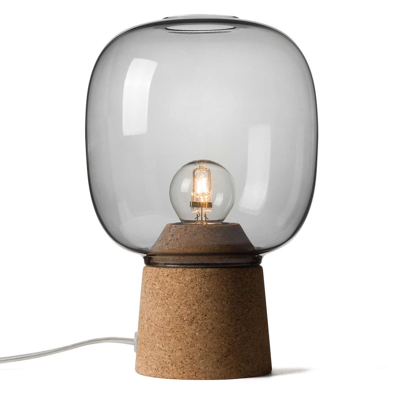 childhood，Cork material，Glass，Lamp design，desk lamp，