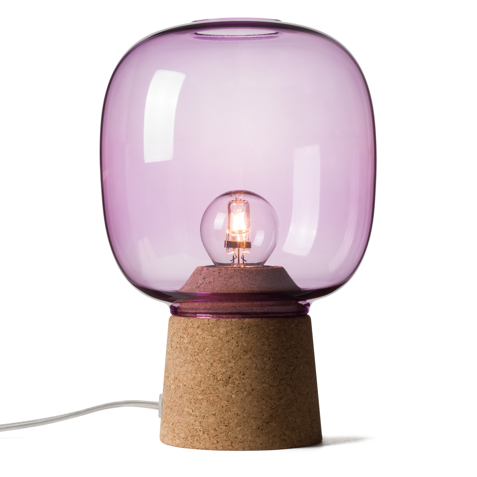 childhood，Cork material，Glass，Lamp design，desk lamp，