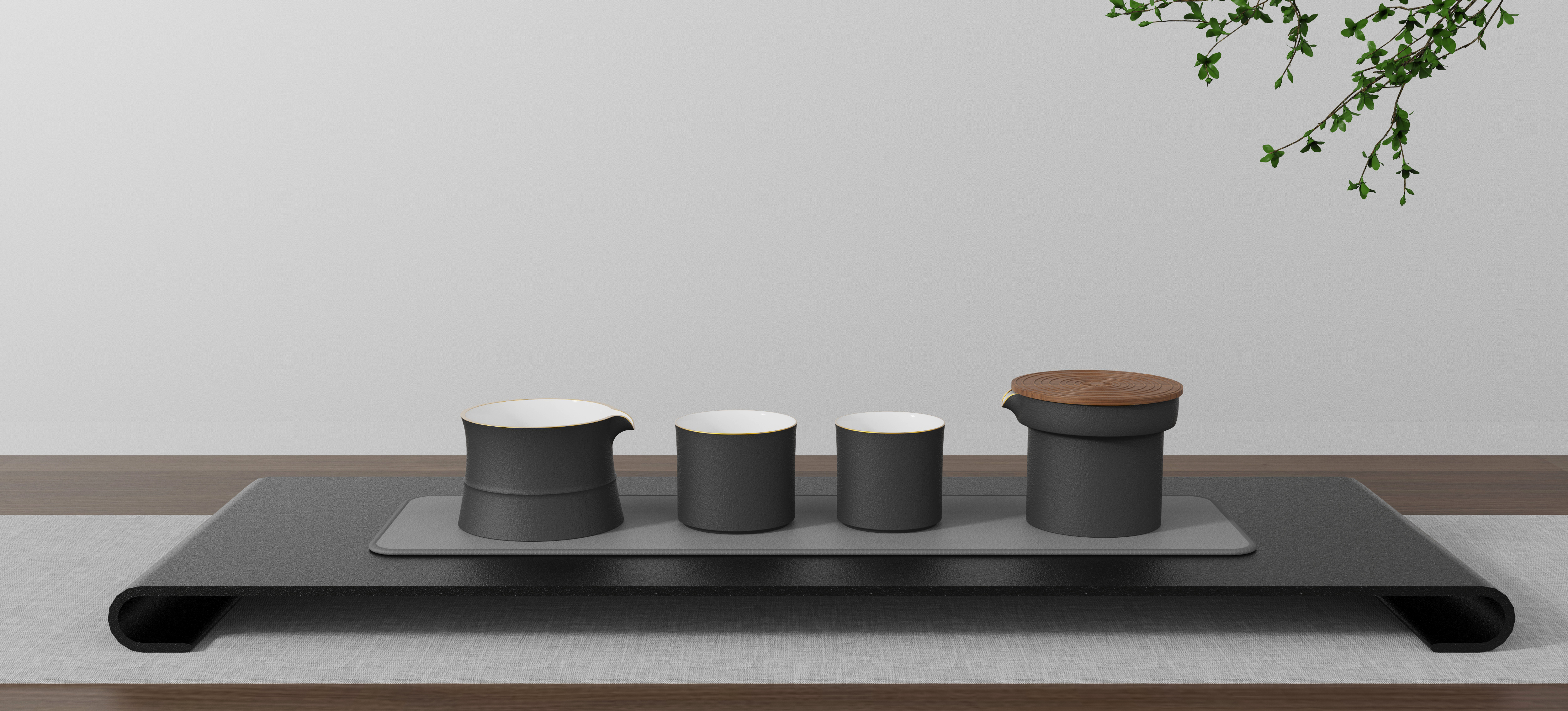 Cultural creation，tea set，Zhanjiang Museum，