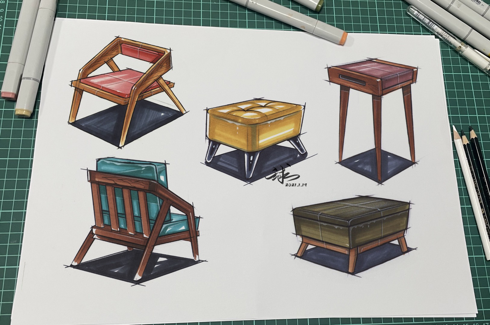 Hand drawn products，Hand drawn for postgraduate entrance examination，Hand drawn industrial design，Quick questions for postgraduate entrance examination，