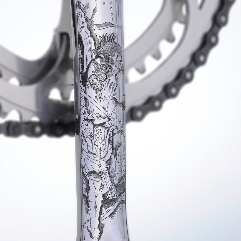 Retro，Japanese traditional art，Luxury bicycle，Javier jubet，