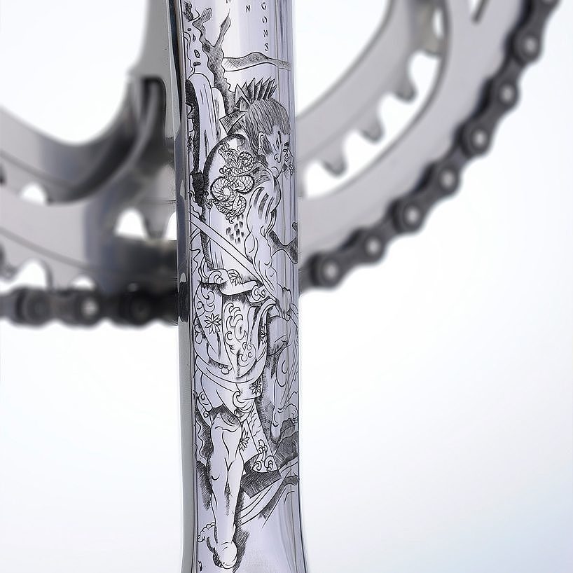 Retro，Japanese traditional art，Luxury bicycle，Javier jubet，