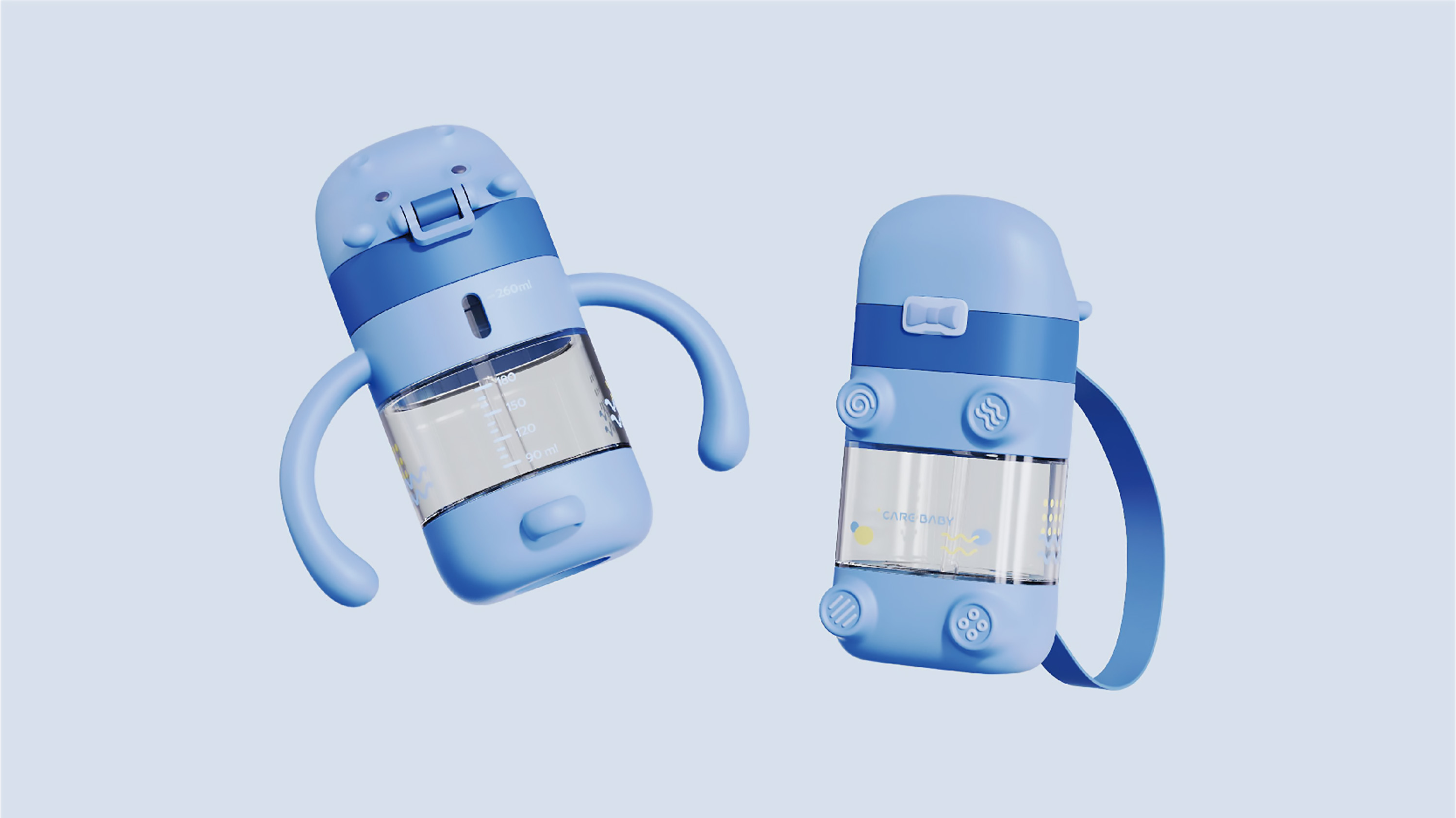 industrial design，Children's water cup，Mother baby design，product design，