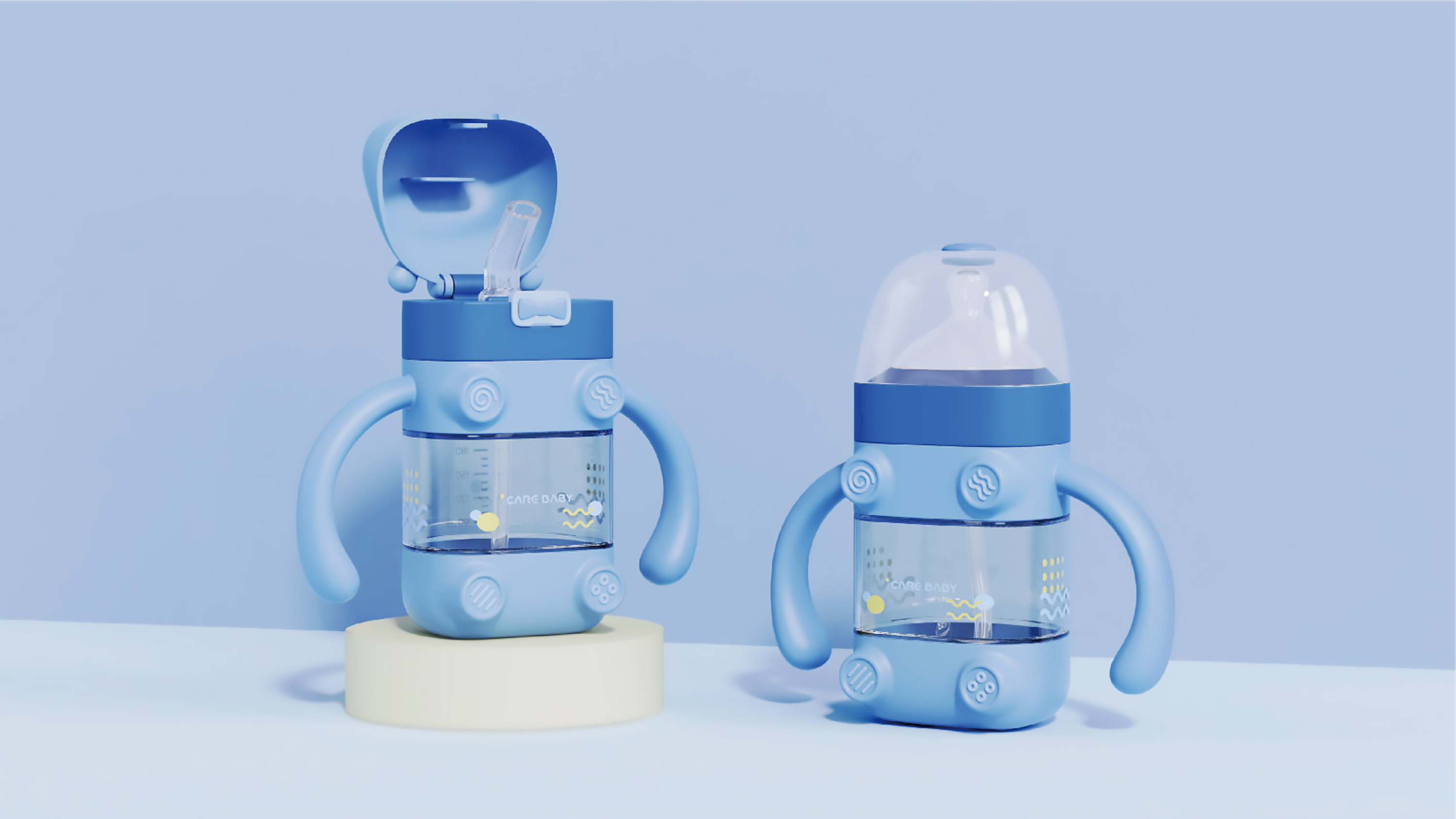 industrial design，Children's water cup，Mother baby design，product design，