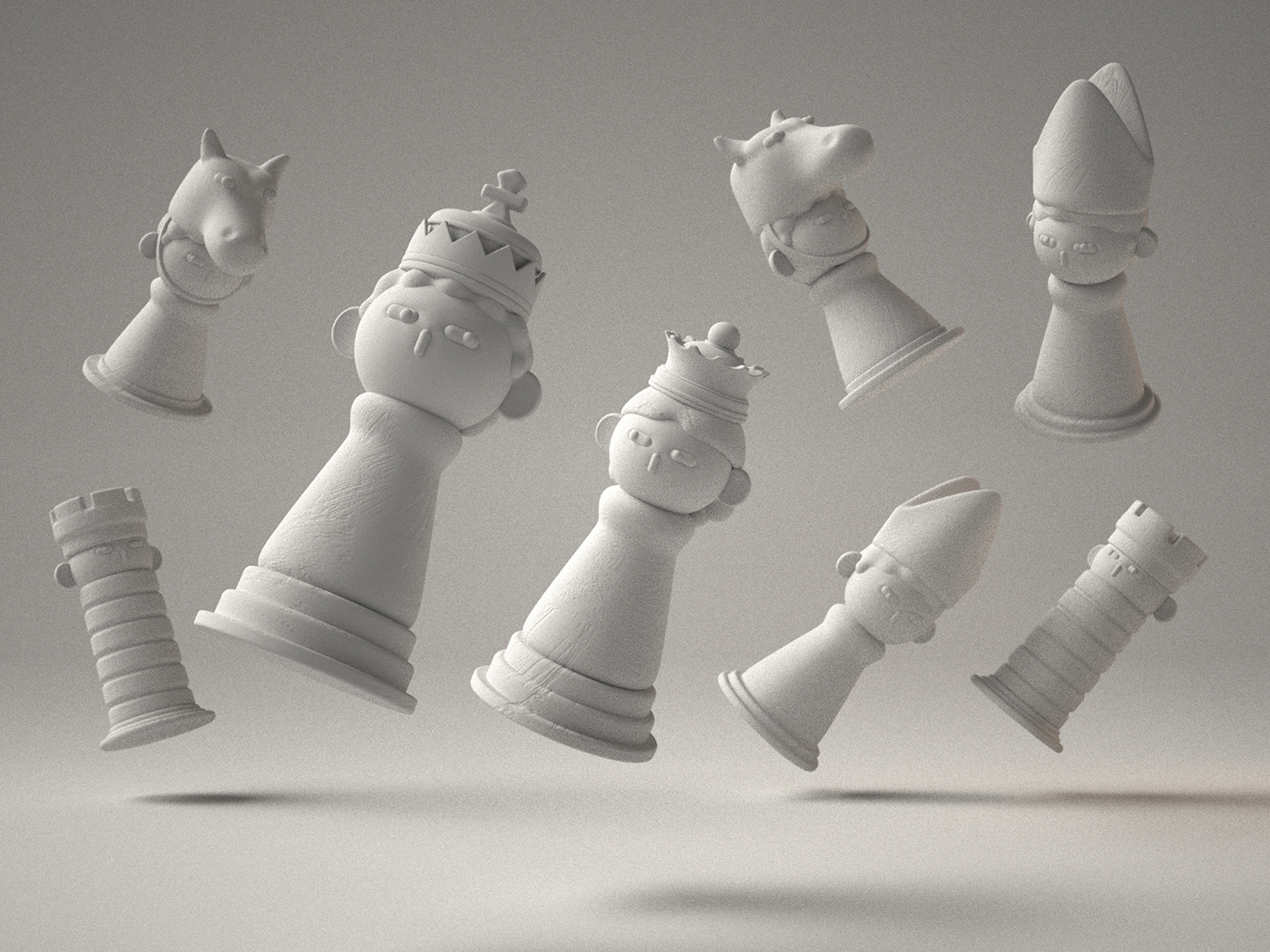 Patata，Chess，3D printing，