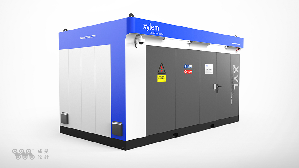 Sheet metal design，industrial equipment ，Appearance design，Outdoor pump house，