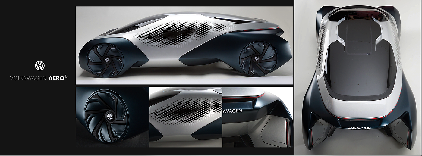 VOLKSWAGEN，Concept car，electric vehicle，modeling，Render，