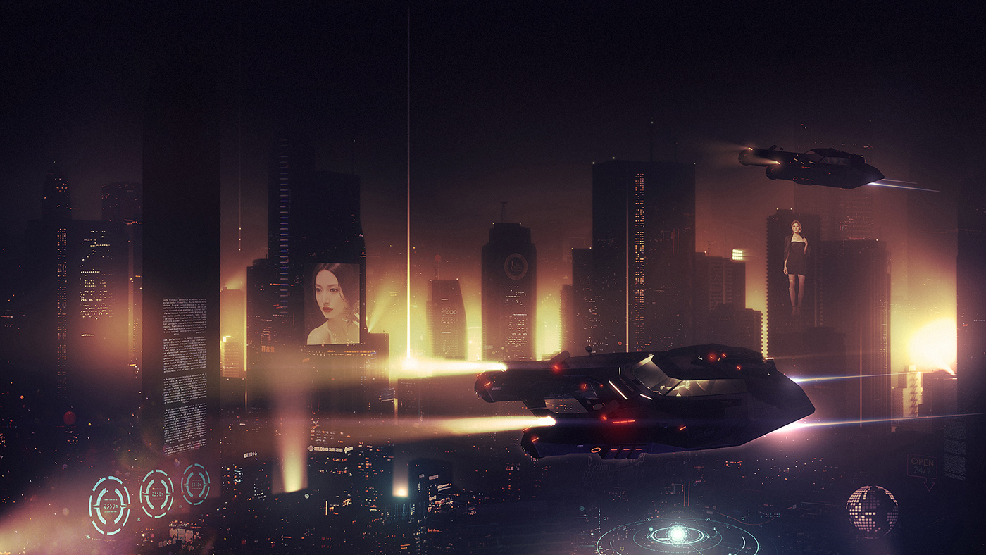 automobile，science fiction，Art，concept，