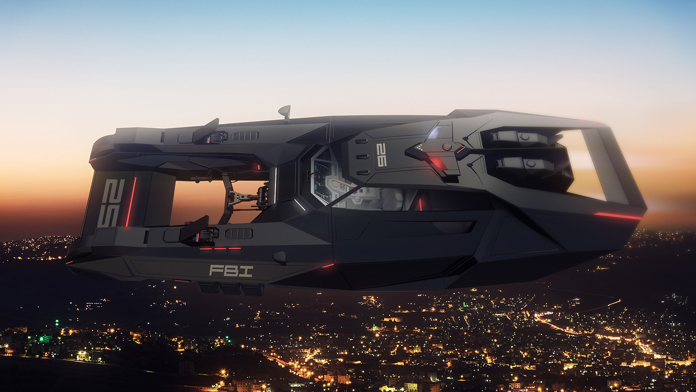 bladerunnercarconcept极具科幻感的汽车概念设计