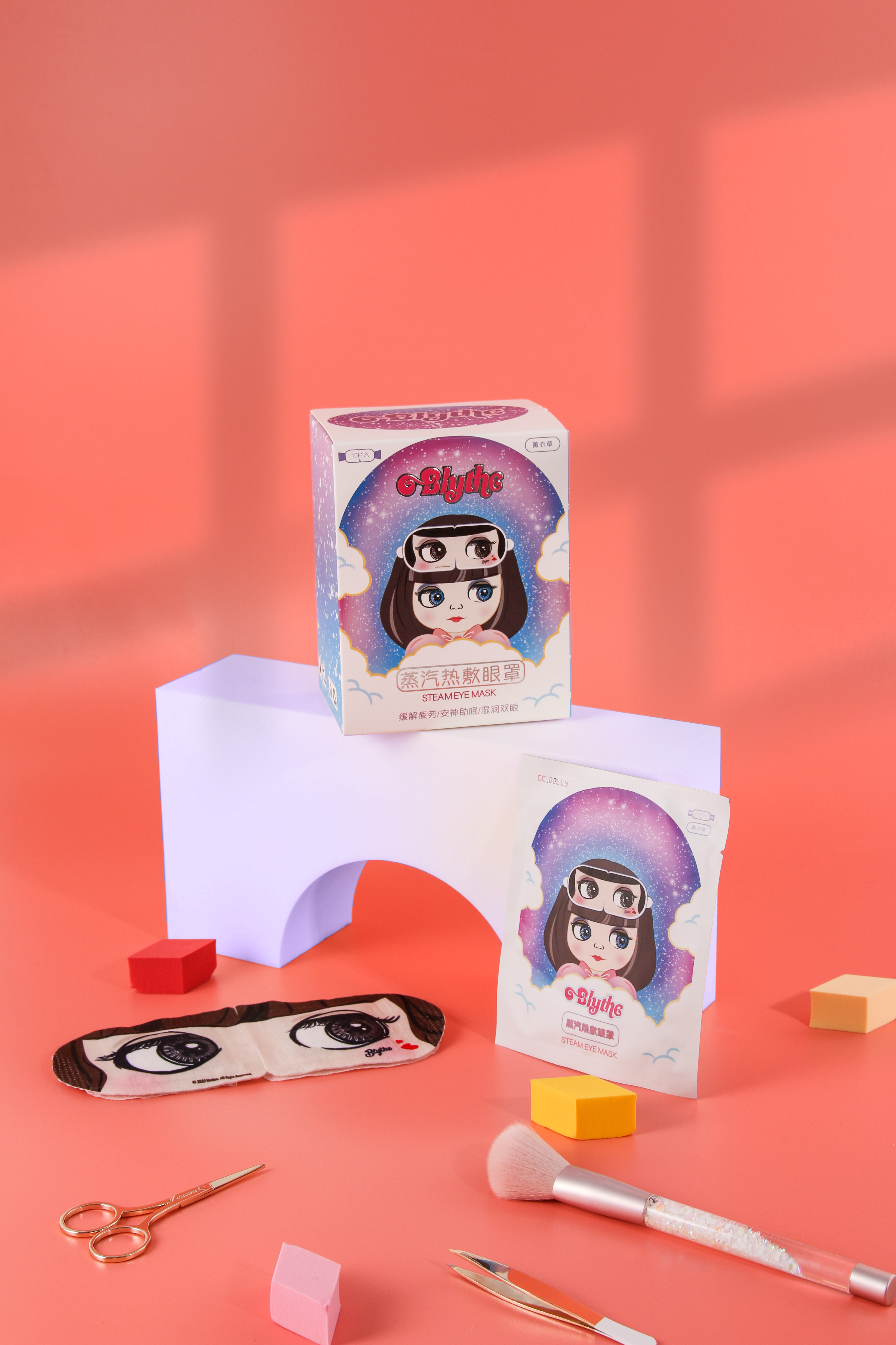 Tide play，nursing，patch，Bubble mat，IP，packing，Illustration，adorable，