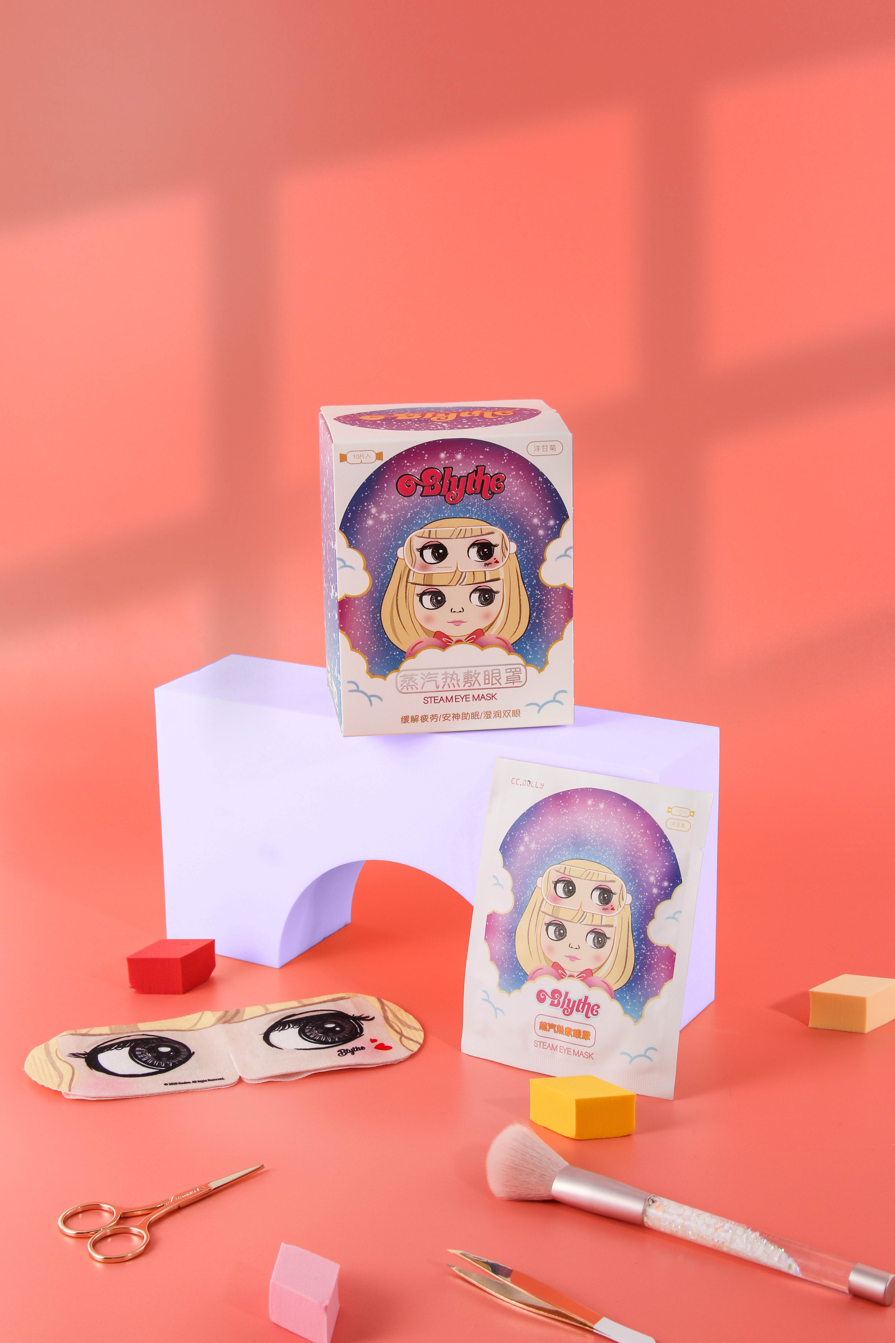 Tide play，nursing，patch，Bubble mat，IP，packing，Illustration，adorable，