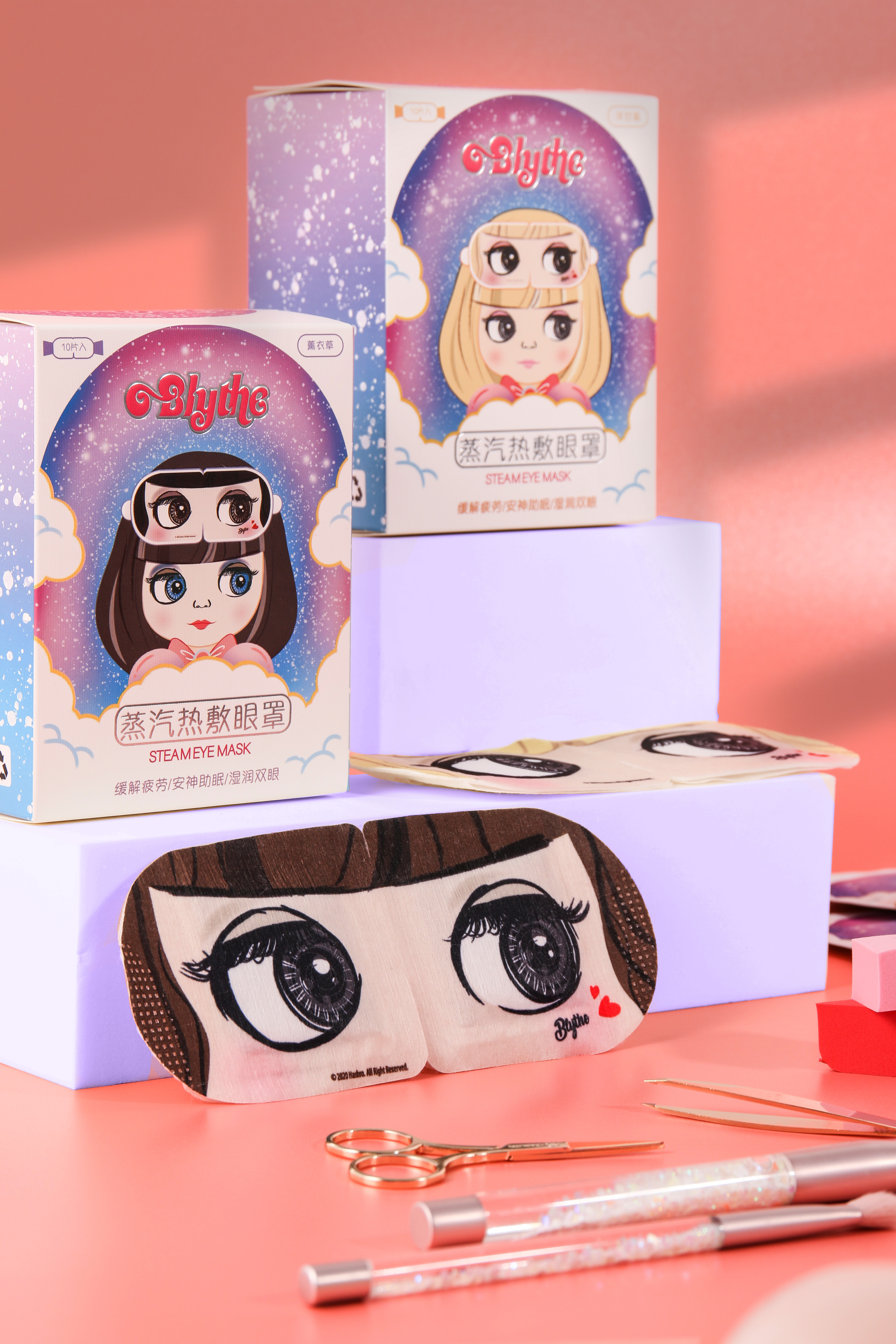 Tide play，nursing，patch，Bubble mat，IP，packing，Illustration，adorable，