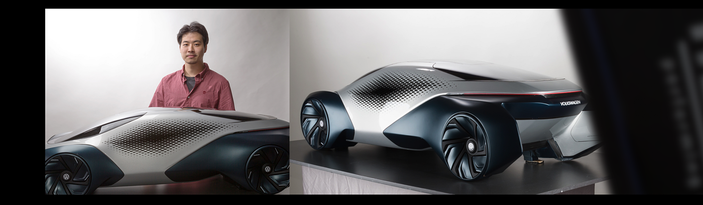 VOLKSWAGEN，Concept car，electric vehicle，modeling，Render，