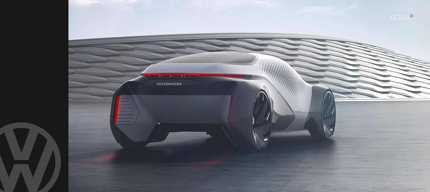 VOLKSWAGEN，Concept car，electric vehicle，modeling，Render，