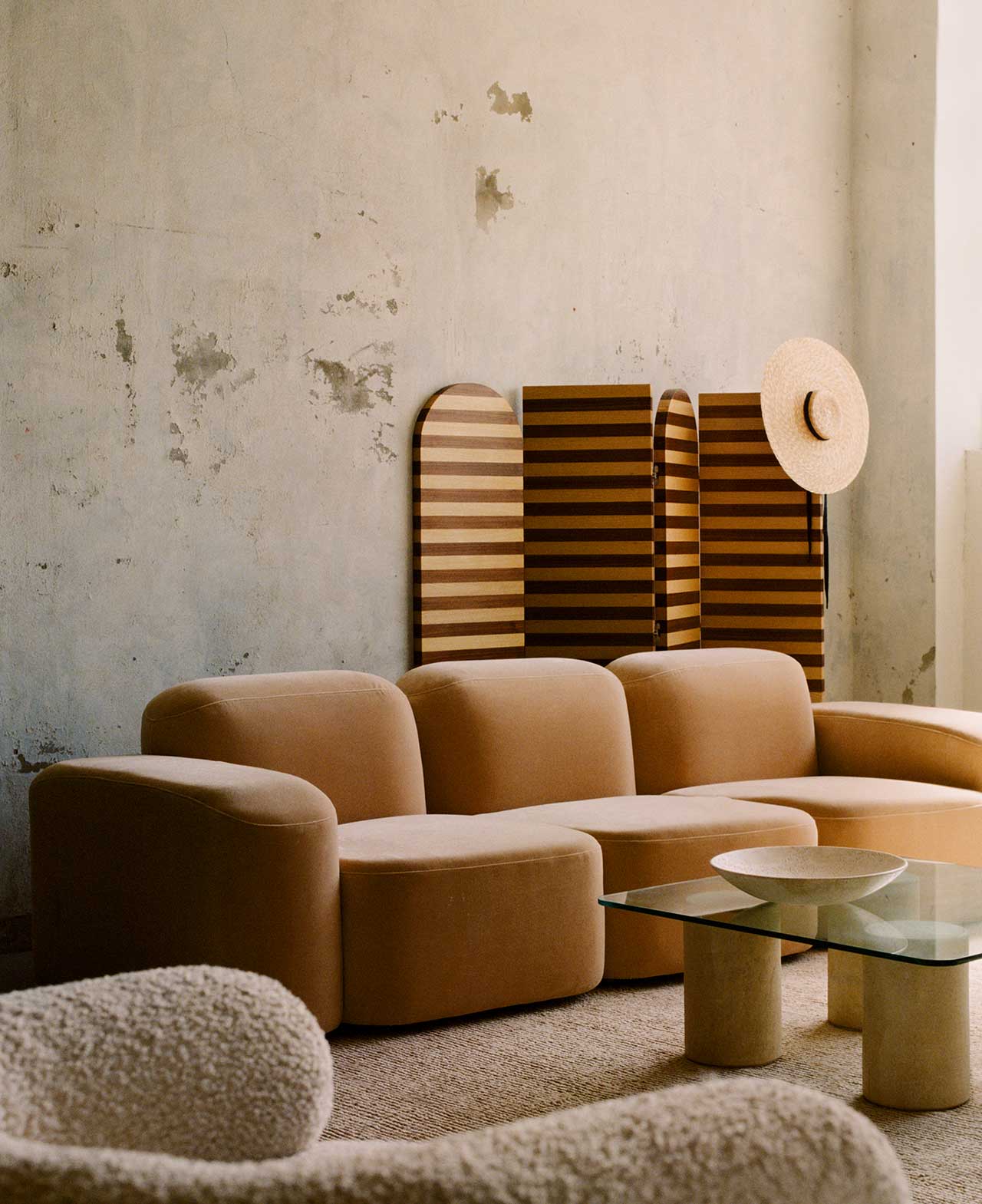 furniture，stripe，wooden ，Side table，screen，