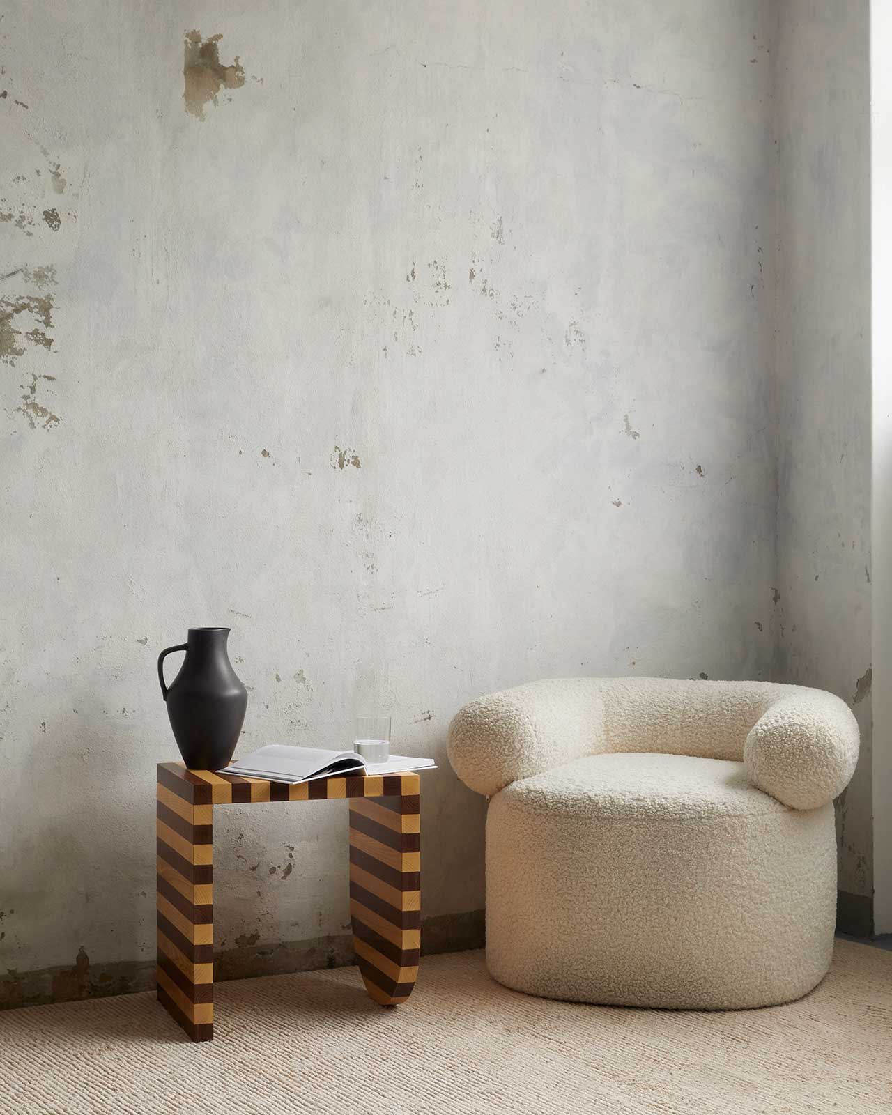 furniture，stripe，wooden ，Side table，screen，