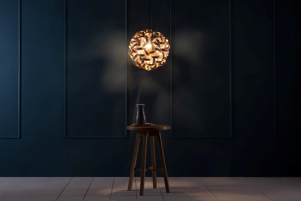 a chandelier，wooden ，unique，