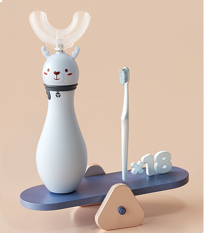 toothbrush，U-shape，lovely，