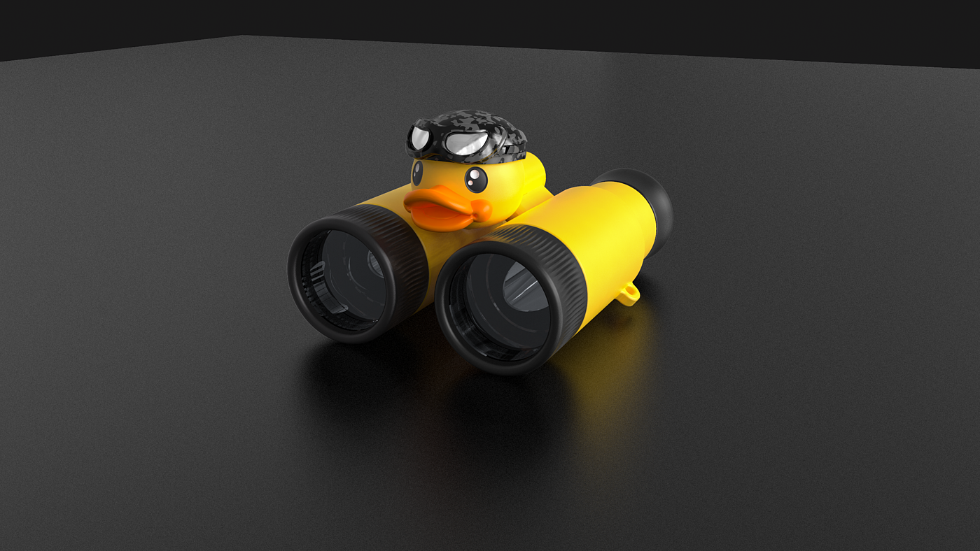 B.DUCK，Yellow duck，telescope，Toys，IP，Tide play，outdoors，motion，