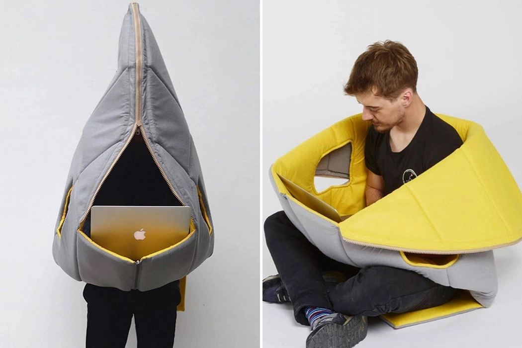 SharkMan，Wearable furniture，privacy，