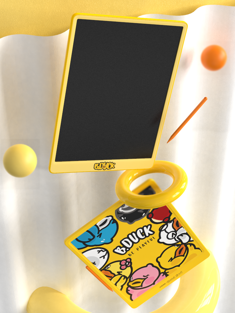 B.DUCK，Yellow duck，packing，draw，screen，Toys，IP，wacom ，