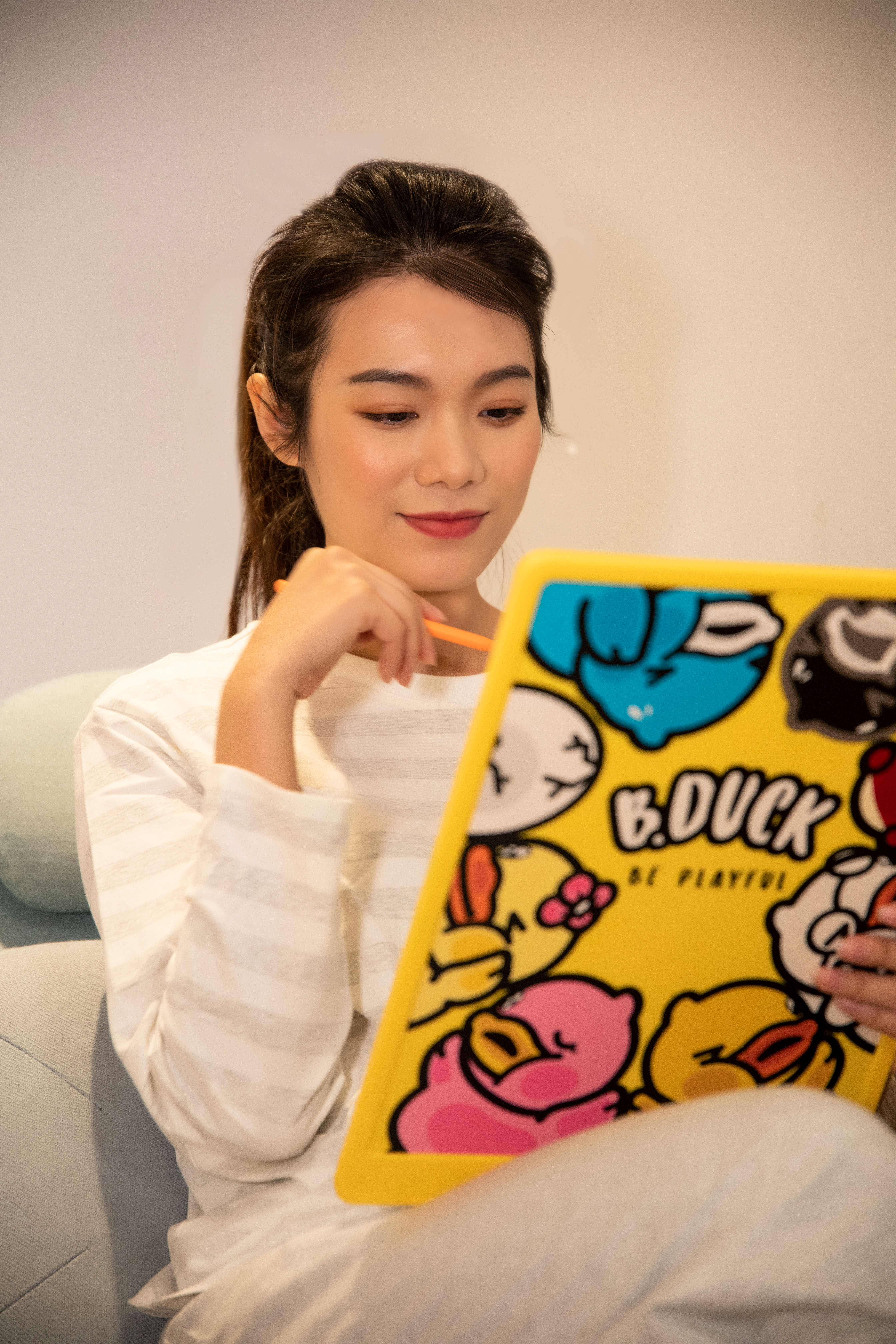 B.DUCK，Yellow duck，packing，draw，screen，Toys，IP，wacom ，