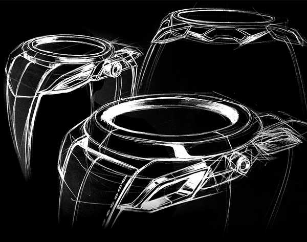 Wrist watch，concept，platinum，wave form，Round bead，