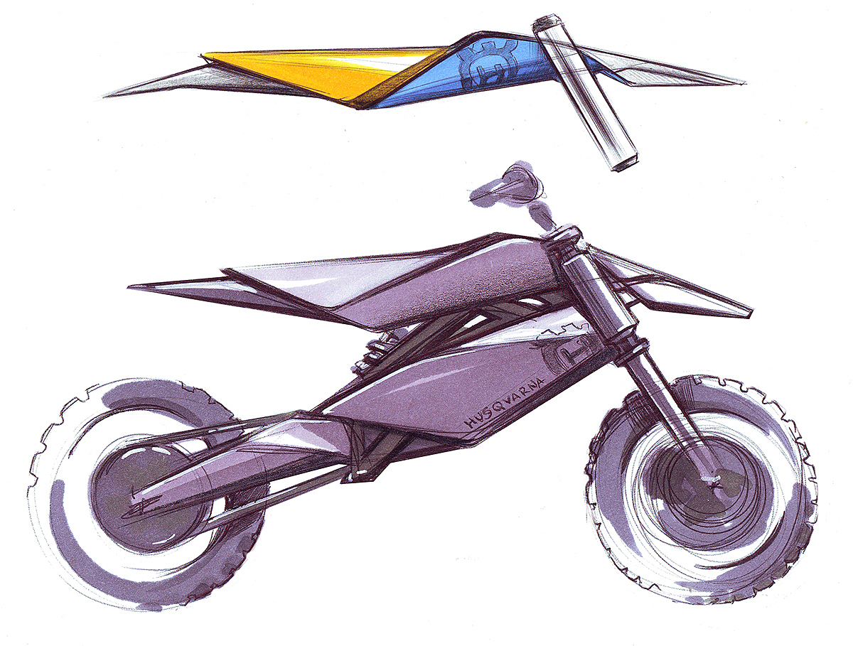 Hand drawn，motorcycle，Great God's small picture book series，